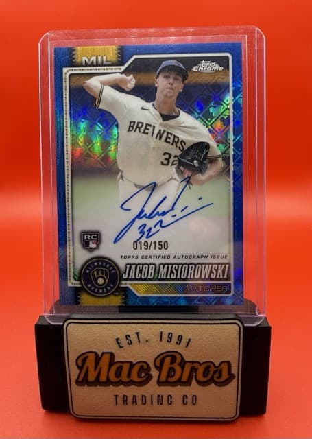 2026 Topps Chrome Logofractor Jacob Misiorowski Logofractor Auto /150 Rookie