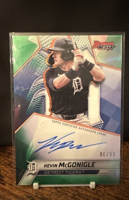 2025 Bowman's Best - Kevin McGonigle #B25-KM /99 Green Auto